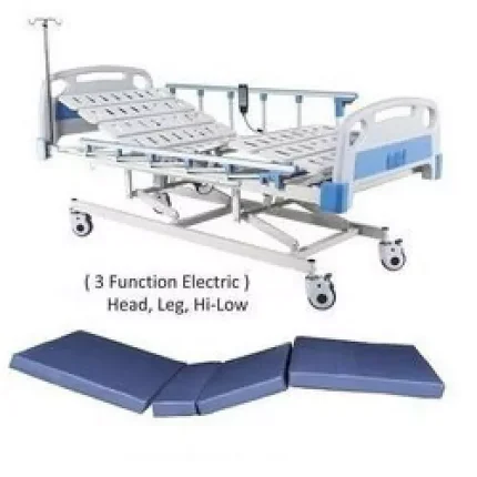 Motorized ICU Bed 3 Function – Adjustable Back, Knee, and Height Raise